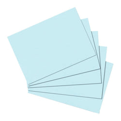 Herlitz 10837177 scheda per indice Blu 100 pz