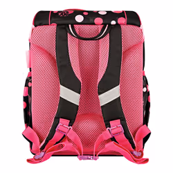 Herlitz UltraLight Plus Cats & Dots set di zaini per la scuola Ragazza Poliestere Nero, Rosa