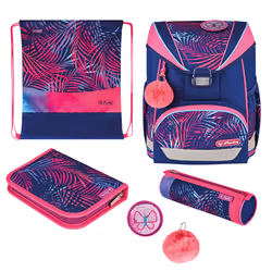 Herlitz UltraLight Plus Tropical Chill, Astuccio per matite, Pencil pouch, Zaino da scuola, Borsa sportiva, Ragazza, Scuola e ...