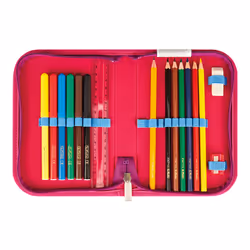 Herlitz UltraLight Plus Tropical Chill set di zaini per la scuola Ragazza Poliestere Blu marino, Rosa
