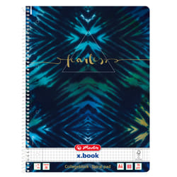 Herlitz New Batik Fearless quaderno per scrivere A4 80 fogli Blu, Blu marino