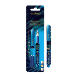 Herlitz New Batik Fearless penna stilografica Sistema di riempimento della cartuccia Blu, Oro 1 pz
