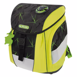 Herlitz FiloActive Plus DIN Wild Life set di zaini per la scuola Ragazzo Poliestere Nero, Verde
