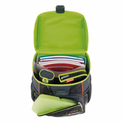 Herlitz Loop Plus Wild Life set di zaini per la scuola Ragazzo Poliestere Nero, Verde, Arancione - Vista aggiuntiva 7