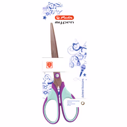 Herlitz my.pen, Bambino, Taglio a zig zag, Singolo, Colore menta, Viola, Acciaio inox, Titanio