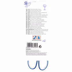 Herlitz my.pen Taglio a zig zag Blu, Bianco