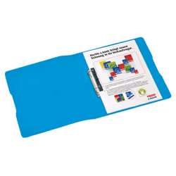 Herlitz 11205721 raccoglitore ad anelli Blu, Trasparente