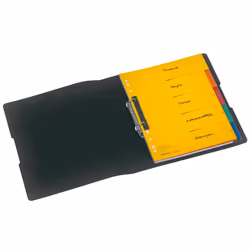 Herlitz 11205754 raccoglitore ad anelli A4 Nero
