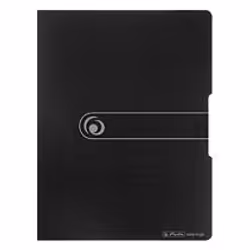 Herlitz 11207511, Nero, Polipropilene (PP), 20 tasche, Ritratto, A4, 1 pz
