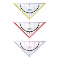 Herlitz 11367950, Plastica, Blu, Rosso, Trasparente, Giallo, 16 cm