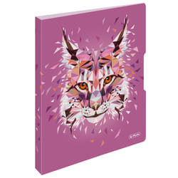 Herlitz Wild Animals Lynx raccoglitore ad anelli A4 Rosa