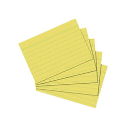 Herlitz 1150713 scheda per indice Giallo 1 pz