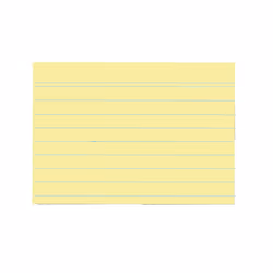 Herlitz 1150713 scheda per indice Giallo 1 pz