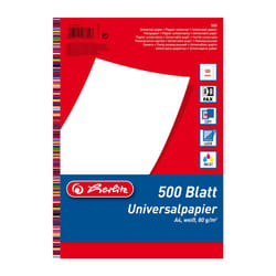 Herlitz 5033402 carta inkjet A4 (210x297 mm) 500 fogli Bianco