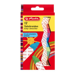 Herlitz 8648206 gesso per lavagna Multicolore 12 pz
