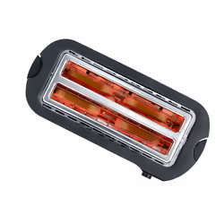 Severin AT 2590 tostapane 2 fetta/e 1400 W Nero, Argento - Vista aggiuntiva 7