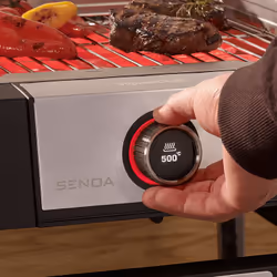 Severin SENOA DigitalBOOST S Grill Zona cottura Elettrico Nero, Argento 3000 W - Vista aggiuntiva 7