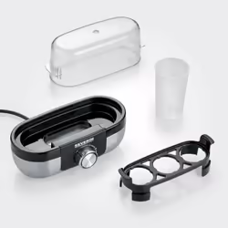 Severin EK 3163 3 uovo/uova Nero, Acciaio inox, Trasparente - Vista aggiuntiva 5