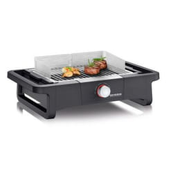 Severin PG 8123 STYLE EVO Grill Zona cottura Elettrico Nero, Acciaio inox 2500 W