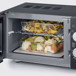 Severin MW 7762 forno a microonde Nero, Acciaio inox Microonde con grill Superficie piana 20 L 800 W - Vista aggiuntiva 5