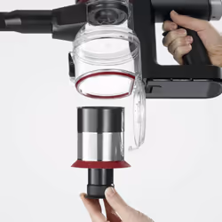 Severin HV 7168 scopa elettrica Batteria Secco Filtro per allergia Senza sacchetto 400 W Nero, Rosso, Argento 2,5 Ah - Vista aggiuntiva 4