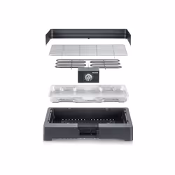 Severin PG 8565 Grill Da tavolo Elettrico Nero, Acciaio inox 2200 W