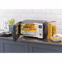 Severin MW 7777 forno a microonde Nero, Acciaio inox Microonde con grill Superficie piana 25 L 900 W - Vista aggiuntiva 5