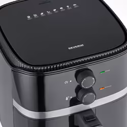 Severin FR 2452 friggitrice Singolo 4,3 L Indipendente 1500 W Friggitrice ad aria calda Nero, Argento