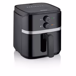 Severin FR 2452 friggitrice Singolo 4,3 L Indipendente 1500 W Friggitrice ad aria calda Nero, Argento