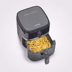 Severin FR 2452 friggitrice Singolo 4,3 L Indipendente 1500 W Friggitrice ad aria calda Nero, Argento - Vista aggiuntiva 4