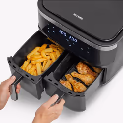 Severin FR 2463 Doppia 8 L Indipendente 2600 W Friggitrice ad aria calda Nero - Vista aggiuntiva 2