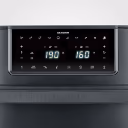 Severin FR 2490 friggitrice Doppia 9 L Indipendente 2600 W Friggitrice ad aria calda Nero - Vista aggiuntiva 3