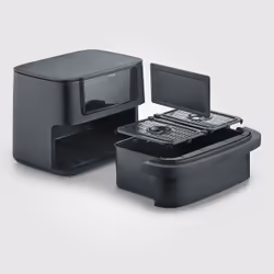 Severin FR 2490 friggitrice Doppia 9 L Indipendente 2600 W Friggitrice ad aria calda Nero - Vista aggiuntiva 5
