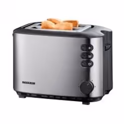 Severin AT 2514, 2 fetta/e, Argento, Acciaio inox, Livello, Manopola, 850 W, 155 mm