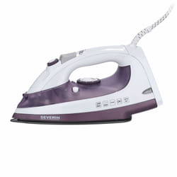 Severin - ba 3210 Ferro da stiro a vapore e a secco 2500 w con emissione 30/g min, Ferro a secco con piastra in ceramica, Ferro a vapore con sistema