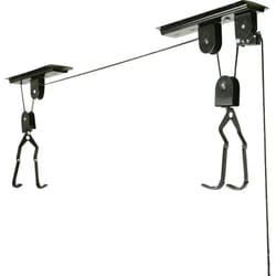 Fischer - Supporto per biciclette ed e-bike, portata fino a 30 kg, sollevatore a soffitto con altezza fino a 4 m, meccanico