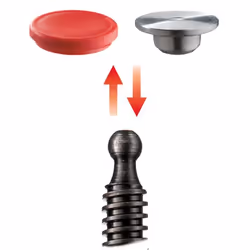 BESSEY TG100S12-2K morsa Morsetto F 100 cm Alluminio, Nero, Rosso