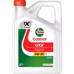 CASTROL Olio sintetico lubrificante motore auto GTX 5W30 C4 4L Oil