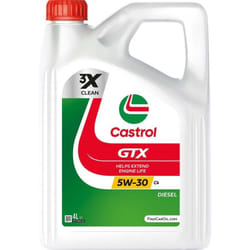 Castrol - Olio sintetico lubrificante motore auto gtx 5W30 C4 4L Oil