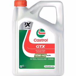 CASTROL Olio motore lubrificante auto GTX Ultraclean 10W40 A3/B4 4L