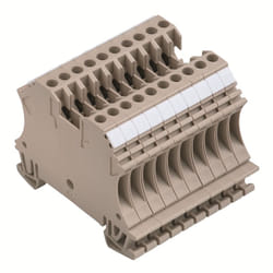 Weidmüller WDU 2.5/10 BEZ/NE morsettiera Beige