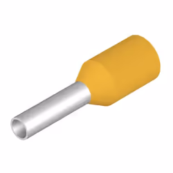 Weidmüller H1.0/12 GE, Terminale a pin, Dritto, Metallico, Giallo, 1 mm², 12 mm, 8 mm