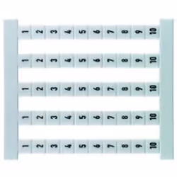 Weidmüller DEK 5 FSZ 1-10, Bianco, Poliammide 6.6 (PA66), 500 pz, -40 - 100 °C, 5 mm, 5 mm