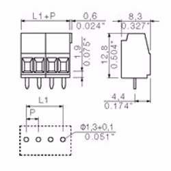 Weidmüller LM 3.50 morsettiera Arancione - Vista aggiuntiva 2