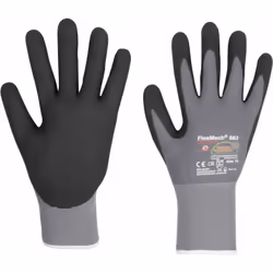Guanto protettivo>> FlexMech 663 < Traspirante Buona aderenza Buona sensibilità chiave Lanugine bassa Applicazioni lavabili: ...