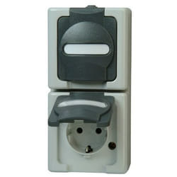 Kopp 131456008 presa energia CEE 7/3 Nero, Grigio