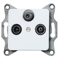 Kopp 915813089 presa energia SAT + TV + Radio Bianco
