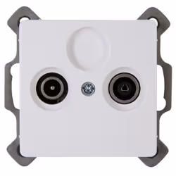 Kopp 921302089, TV+Radio, 1 modulo/moduli, Bianco