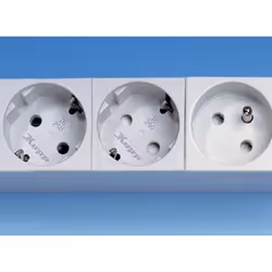 Kopp Zubehör Stromversorgung prolunghe e multiple 2 m 8 presa(e) AC Interno Bianco - Vista aggiuntiva 4