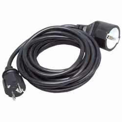 Kopp 143305046, 5 m, Interno, Tipo E/F, IP20, Nero, 1 presa(e) AC